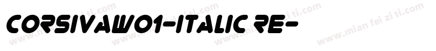 CorsivaW01-Italic Re字体转换